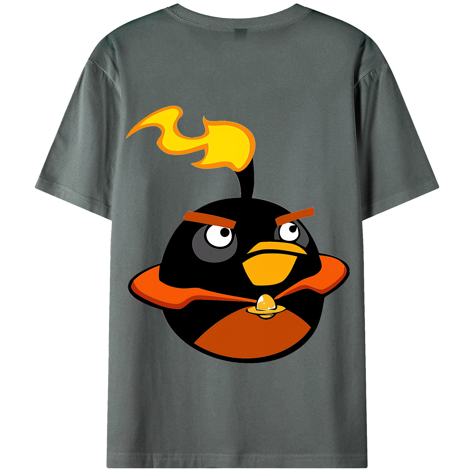 （画像用） Angry Birds アングリーバード 綿100％半袖Tシャツ（背面プリント）